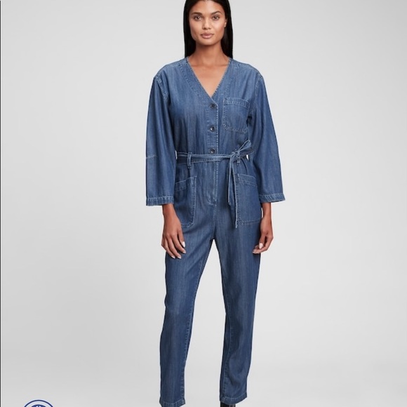 GAP Pants - Gap denim utility jumpsuit